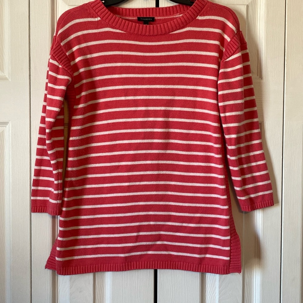 Talbots 3/4 sleeve boat top. Size XS.